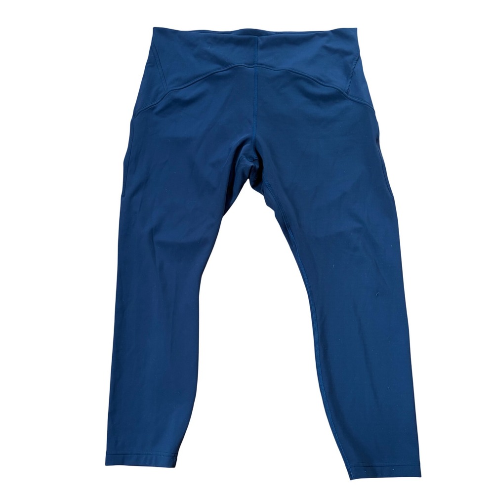 Lululemon Instill High Rise Tight 25 Navy Blue Yoga Leggings Size 16 LW5DJTS